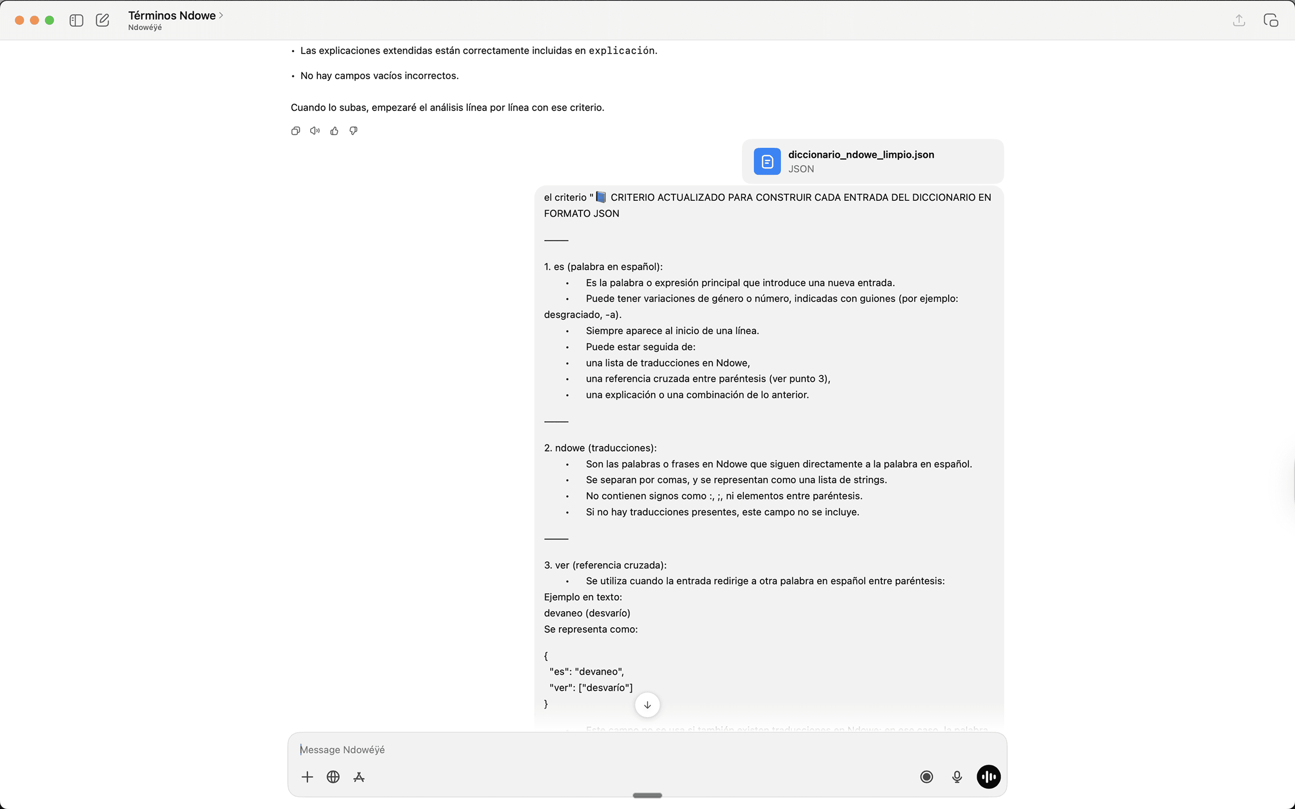 Prompt & Data cleaning criteria